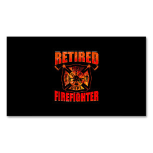 Fireman American Flag Red Line US brandweerman Magnetisch Visitekaartje