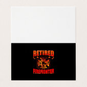 Fireman American Flag Red Line US brandweerman Visitekaartje (Buitenkant ongevouwen)