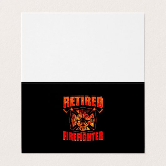 Fireman American Flag Red Line US brandweerman Visitekaartje (Buitenkant ongevouwen)