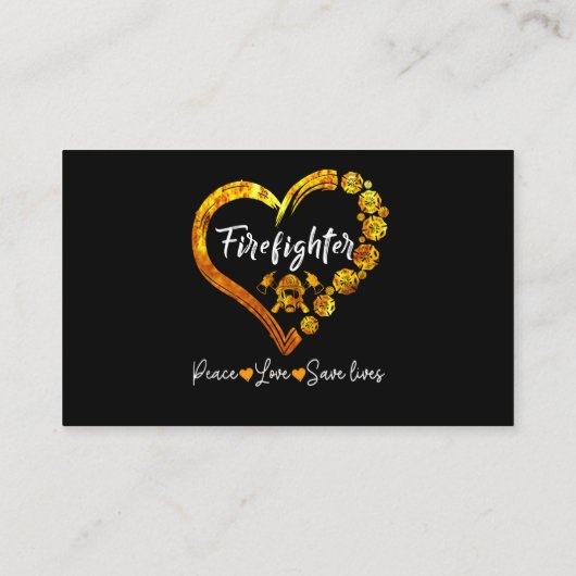 Fireman American Flag Red Line US brandweerman Visitekaartje (Achterkant)
