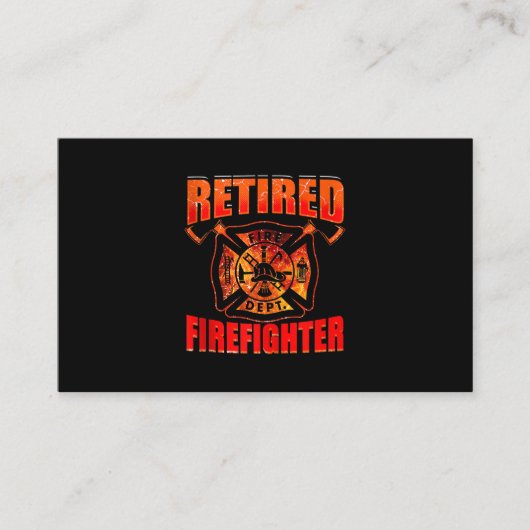 Fireman American Flag Red Line US brandweerman Visitekaartje (Voorkant)