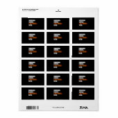 Fireman American Flag Red Line US Firefighter Etiket (Full Sheet)