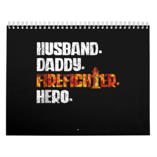 Fireman American Flag Red Line US Firefighter Kalender
