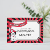 Fireman bedankt kaarten (Staand voorkant)