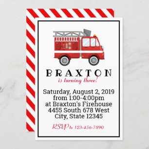 Fireman Birthday Kaart