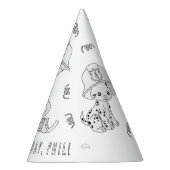 Fireman Birthday Party - Kleur uw eigen Pet Feesthoedjes (Rechts)