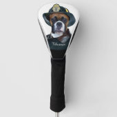 Fireman boxer dog golfheadcover (Voorkant)