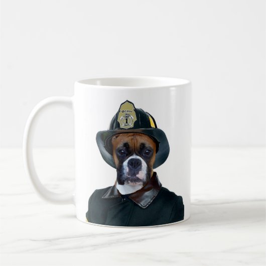 Fireman Boxer Dog Mok (Links)