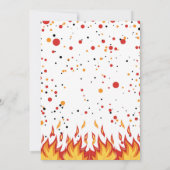 Fireman Boy Birthday Firefighter Invitation Kaart (Achterkant)