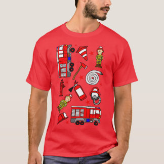 Fireman brandweerpatroon t-shirt