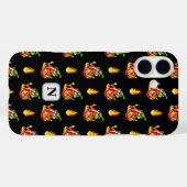 Fireman Chili Black Flame Design Custom Initiaal Case-Mate iPhone Case (Achterkant (horizontaal))