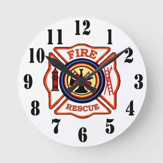 FIREMAN CLOCK RONDE KLOK (Voorkant)
