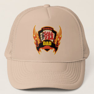 Fireman Dad Fathers Day Gifts Trucker Pet