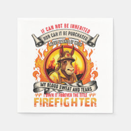 Fireman Donkey Paper Napkin Servet