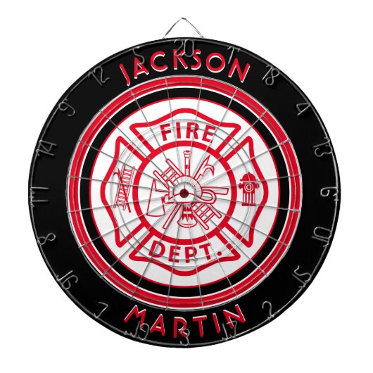 Fireman Emblem Dartboard Dartbord (Voorkant)