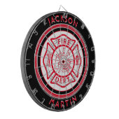 Fireman Emblem Dartboard Dartbord (Voorkant Links)