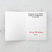 Fireman en Jack Frost-kerstkaart Kaart (Binnen)