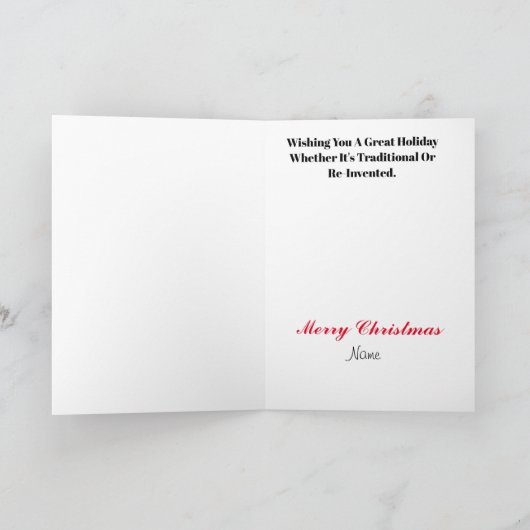 Fireman en Jack Frost-kerstkaart Kaart (Binnen)