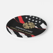 Fireman Fire Department Firefighter Retirement Papieren Bordje (Gekanteld)