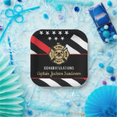 Fireman Fire Department Firefighter Retirement Papieren Bordje (Feest)