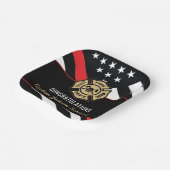 Fireman Fire Department Firefighter Retirement Papieren Bordje (Gebogen)