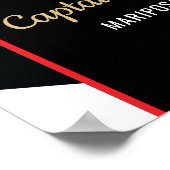 Fireman Fire Department Firefighter Retirement Poster (Hoek)