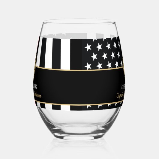 Fireman Fire Department Firefighter Retirement Wijnglas Zonder Voet (Rechts)