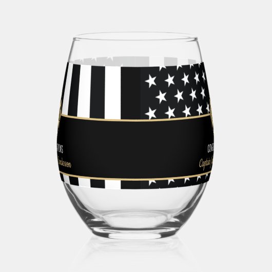 Fireman Fire Department Firefighter Retirement Wijnglas Zonder Voet (Links)