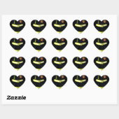 Fireman Firefighter Costume Halloween Easy Cosplay Hart Sticker (Vel)