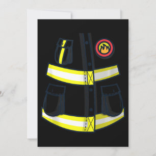 Fireman Firefighter Costume Halloween Easy Cosplay Kaart