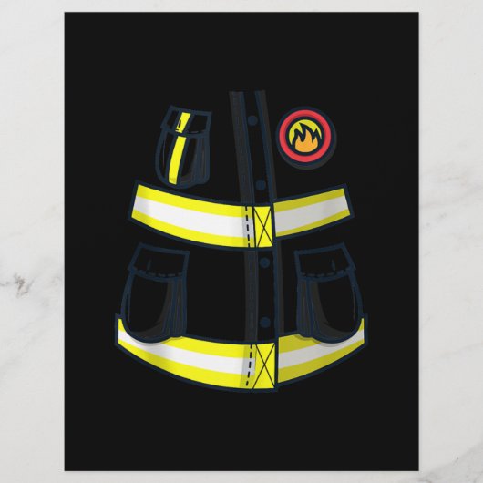 Fireman Firefighter Costume Halloween Flyer (Voorkant)