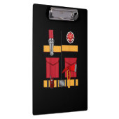 Fireman Firefighter Costume Halloween Klembord (Rechts)