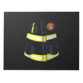 Fireman Firefighter Costume Halloween Notitieblok (Voorkant)