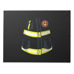 Fireman Firefighter Costume Halloween Notitieblok