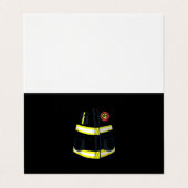 Fireman Firefighter Costume Halloween Visitekaartje (Buitenkant ongevouwen)