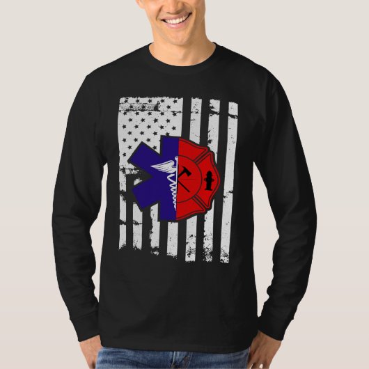 Fireman  for all Fire Heros & Red Line Fans Firefi T-shirt (Voorkant)