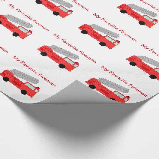 Fireman Gift Wrap Cadeaupapier (Hoek)