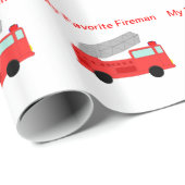 Fireman Gift Wrap Cadeaupapier (Rol Hoek)