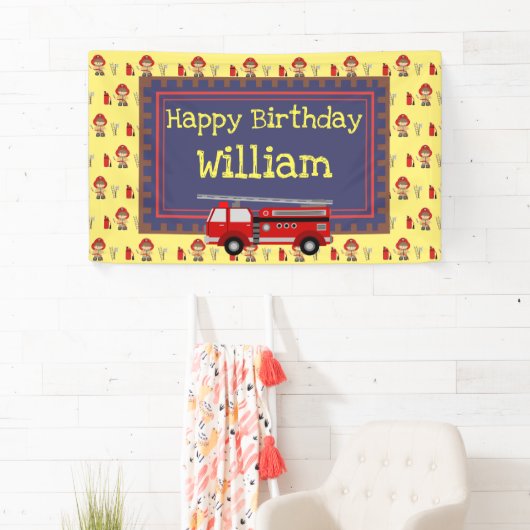 Fireman Happy Birthday Spandoek (Insitu)