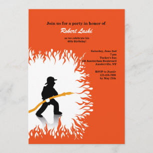 Fireman Invitation Kaart