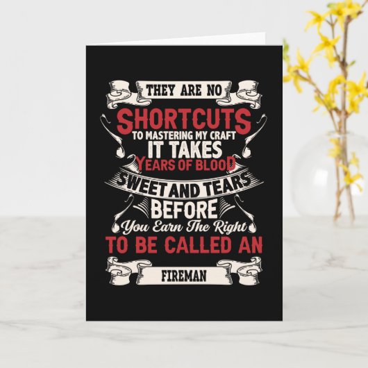 Fireman Kaart (Gele Bloem)