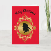 Fireman Medallion Profile - kerstkaart Kaart (Voorkant)