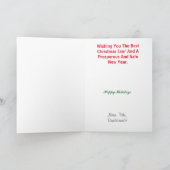 Fireman Medallion Profile - kerstkaart Kaart (Binnen)