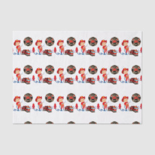 Fireman met decoratief weefselpapier tissuepapier