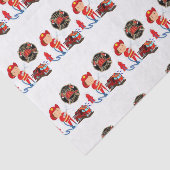 Fireman met decoratief weefselpapier tissuepapier (Detail)