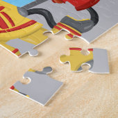 Fireman met voornaam, de Cartoon van Little Boy Legpuzzel (Zijkant)