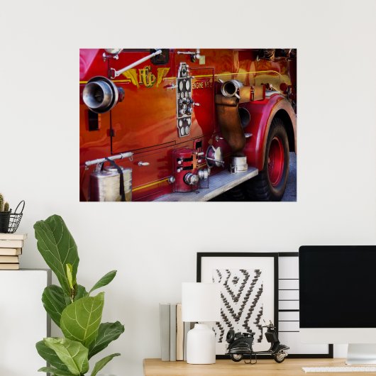 Fireman - Motor nr. 2 Poster (Thuiskantoor)