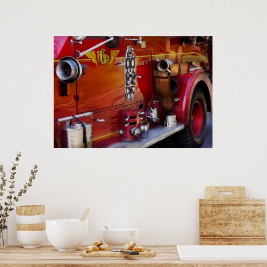 Fireman - Motor nr. 2 Poster (Keuken)