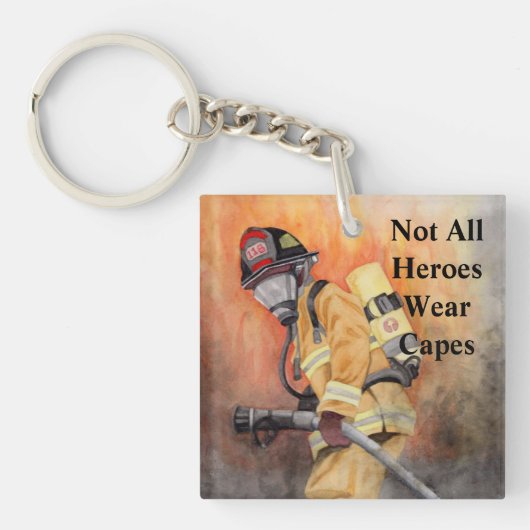 Fireman My Hero, Sleutelhanger van Custom Firefigh (Voorkant)