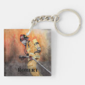 Fireman My Hero, Sleutelhanger van Custom Firefigh (Achterkant)